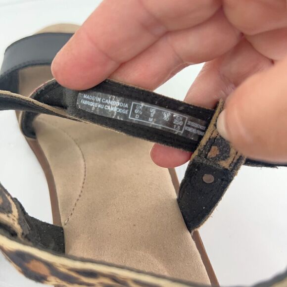 Clarks Women's Declan Spring Sandal Size 9 Black Leather Flat Ankle Strap Comfy - Picture 12 of 13